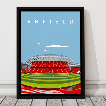 Anfield Stadium Print, Liverpool Stadium Wall Decor, Football Stadium Art Fans, Framed Canvas Prints Wall Art