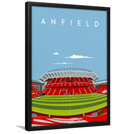 Anfield Stadium Print, Liverpool Stadium Wall Decor, Football Stadium Art Fans, Framed Art Prints Wall Decor
