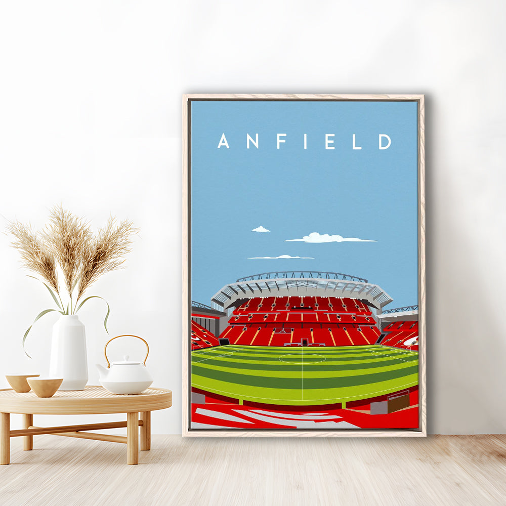 Anfield Stadium Print, Liverpool Stadium Wall Decor, Football Stadium Art Fans, Framed Canvas Prints Wall Art