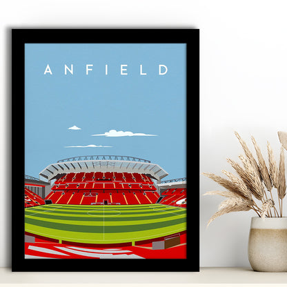 Anfield Stadium Print, Liverpool Stadium Wall Decor, Football Stadium Art Fans, Framed Art Prints Wall Decor