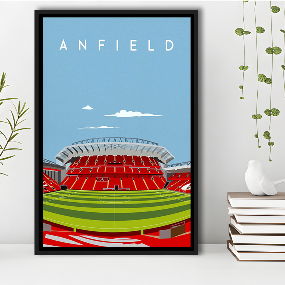 Anfield Stadium Print, Liverpool Stadium Wall Decor, Football Stadium Art Fans, Framed Canvas Prints Wall Art
