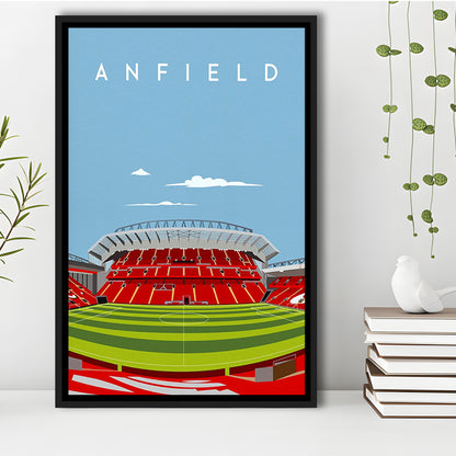 Anfield Stadium Print, Liverpool Stadium Wall Decor, Football Stadium Art Fans, Framed Canvas Prints Wall Art