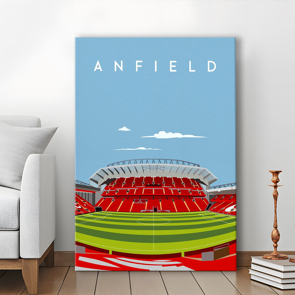 Anfield Stadium Print, Liverpool Stadium Wall Decor, Football Stadium Art Fans, Canvas Prints Wall Art, Man Cave Decor