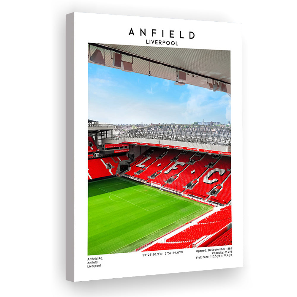 Anfield Stadium Print, Football Stadium Art Stadium Wall Art, Soccer Artwork For Fans, Canvas Prints Wall Art, Man Cave Decor