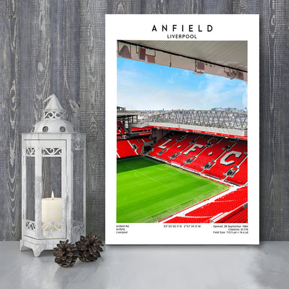 Anfield Stadium Print, Football Stadium Art Stadium Wall Art, Soccer Artwork For Fans, Canvas Prints Wall Art, Man Cave Decor