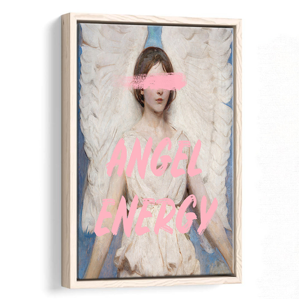 Angel Energy, Floating Framed Canvas Art Print,, Framed Canvas Prints Wall Art