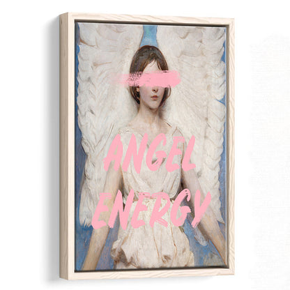 Angel Energy, Floating Framed Canvas Art Print,, Framed Canvas Prints Wall Art