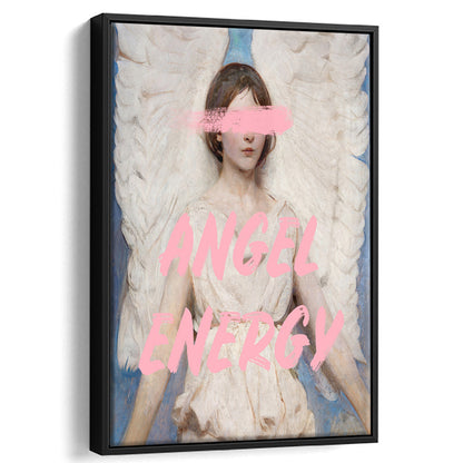 Angel Energy, Floating Framed Canvas Art Print,, Framed Canvas Prints Wall Art