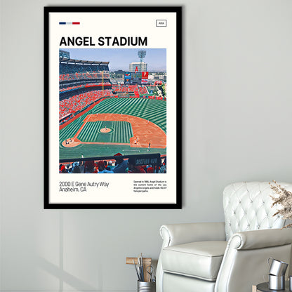 Angel Stadium Print, Los Angeles Angels Stadium Art, Gifts for him, Sport Art, Framed Art Print Wall Decor