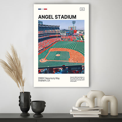 Angel Stadium Print, Los Angeles Angels Stadium Canvas Art, Fan Gifts, Sport Art, Canvas Print Wall Art
