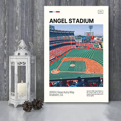 Angel Stadium Print, Los Angeles Angels Stadium Canvas Art, Fan Gifts, Sport Art, Canvas Print Wall Art