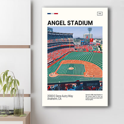 Angel Stadium Print, Los Angeles Angels Stadium Canvas Art, Fan Gifts, Sport Art, Canvas Print Wall Art