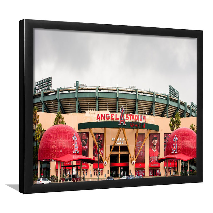 Angel Stadium, Stadium Canvas, Sport Art, Gift for him, Framed Art Print Wall Decor, Picture Framed