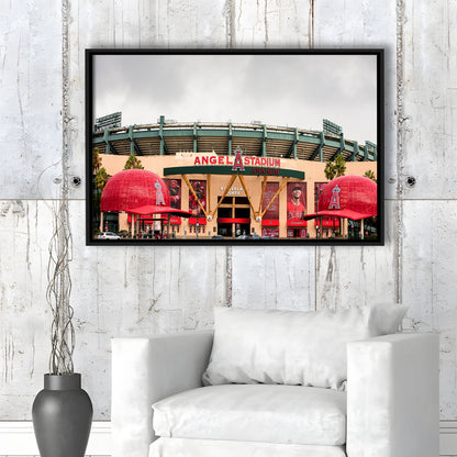 Angel Stadium, Stadium Canvas, Sport Art, Framed Canvas Print Wall Art, Floating Frame