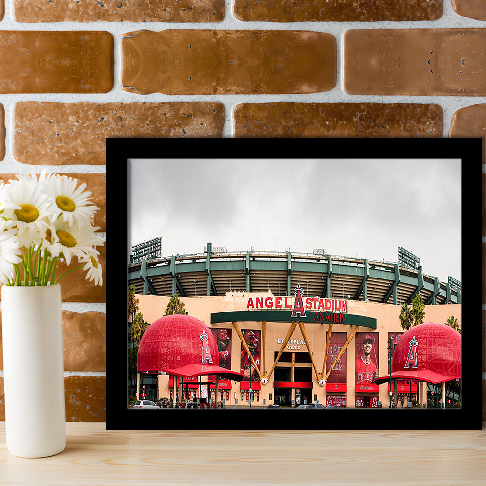 Angel Stadium, Stadium Canvas, Sport Art, Gift for him, Framed Art Print Wall Decor, Picture Framed