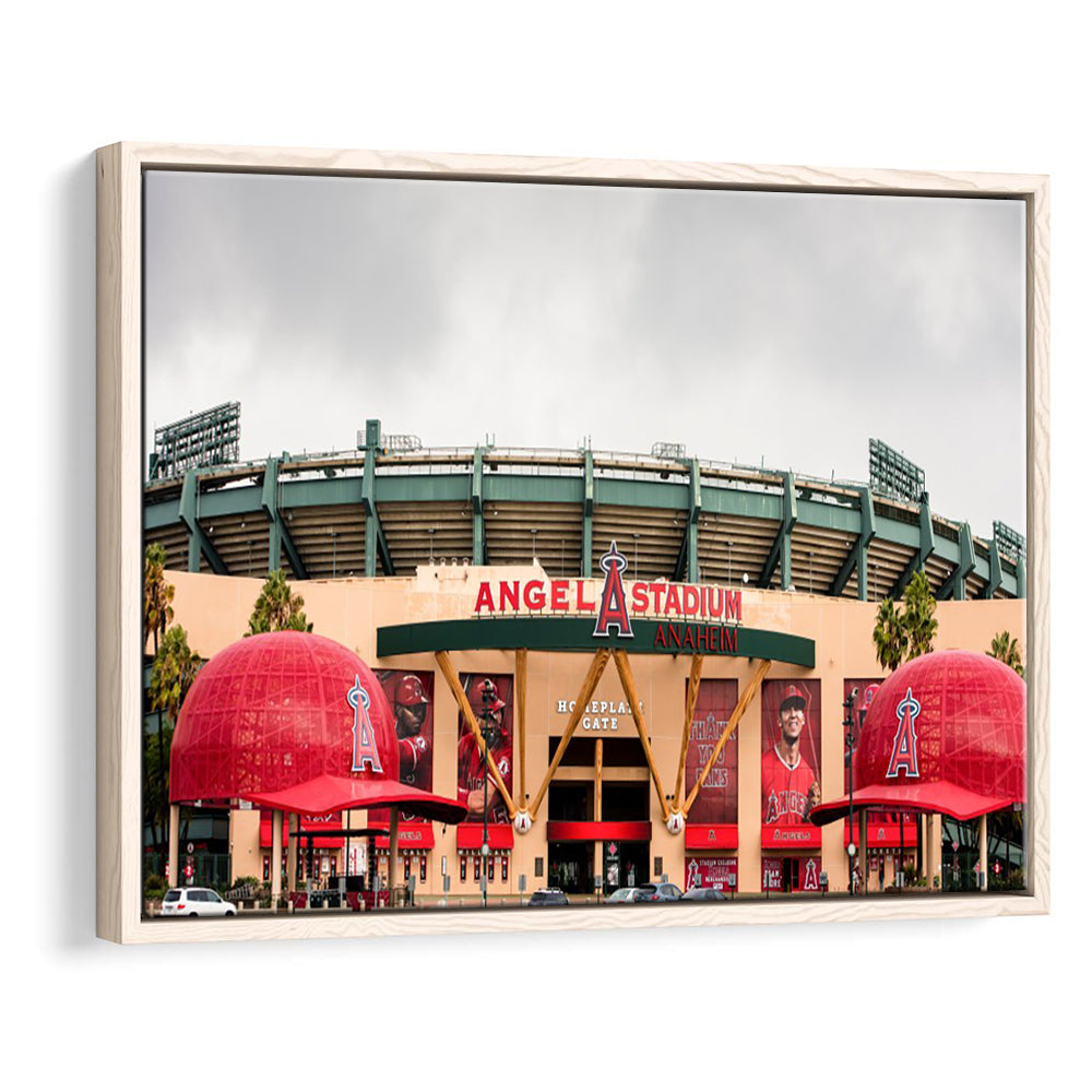 Angel Stadium, Stadium Canvas, Sport Art, Framed Canvas Print Wall Art, Floating Frame