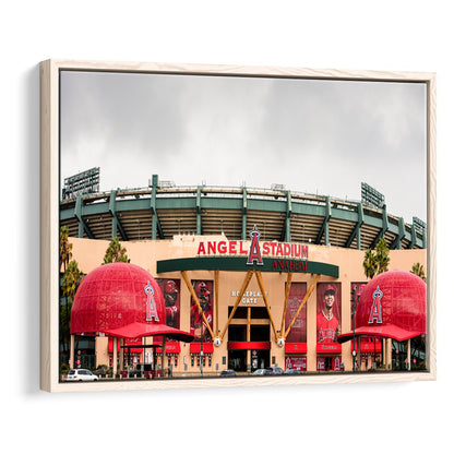 Angel Stadium, Stadium Canvas, Sport Art, Framed Canvas Print Wall Art, Floating Frame