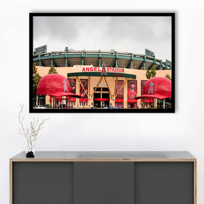 Angel Stadium, Stadium Canvas, Sport Art, Gift for him, Framed Art Print Wall Decor, Picture Framed