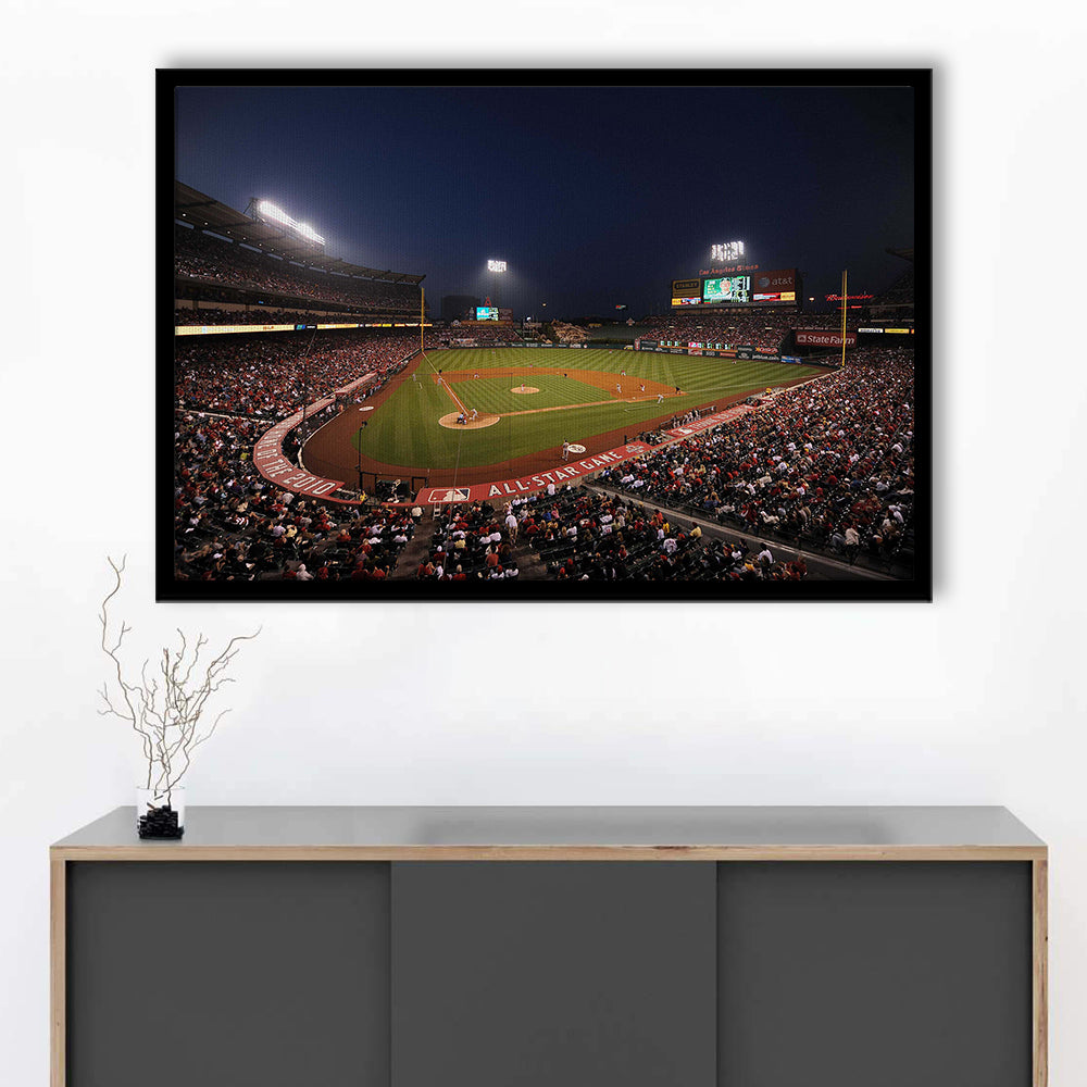Angel Stadium in Los Angeles, Stadium Canvas, Sport Art, Fan Gifts, Framed Art Print Wall Decor, Picture Framed