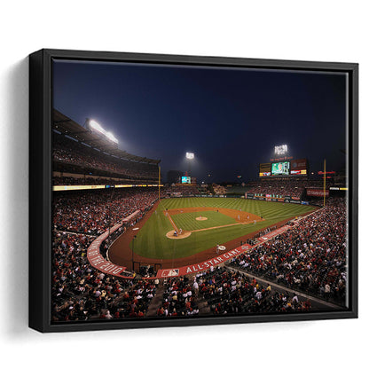 Angel Stadium in Los Angeles, Stadium Canvas, Sport Art, Fan Gifts, Framed Canvas Print Wall Art, Floating Frame