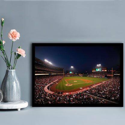 Angel Stadium in Los Angeles, Stadium Canvas, Sport Art, Fan Gifts, Framed Art Print Wall Decor, Picture Framed