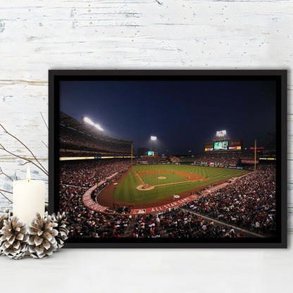 Angel Stadium in Los Angeles, Stadium Canvas, Sport Art, Fan Gifts, Framed Canvas Print Wall Art, Floating Frame