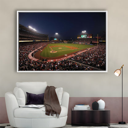 Angel Stadium in Los Angeles, Stadium Canvas, Sport Art, Fan Gifts, Framed Canvas Print Wall Art, Floating Frame