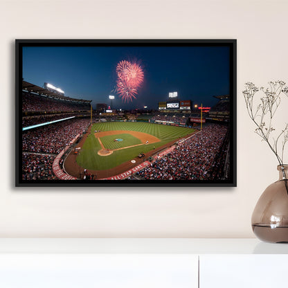 Angel Stadium in Los Angeles, Stadium Canvas, Sport Art, Framed Canvas Print Wall Art, Floating Frame