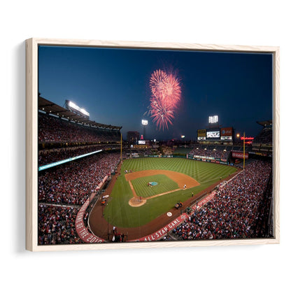 Angel Stadium in Los Angeles, Stadium Canvas, Sport Art, Framed Canvas Print Wall Art, Floating Frame