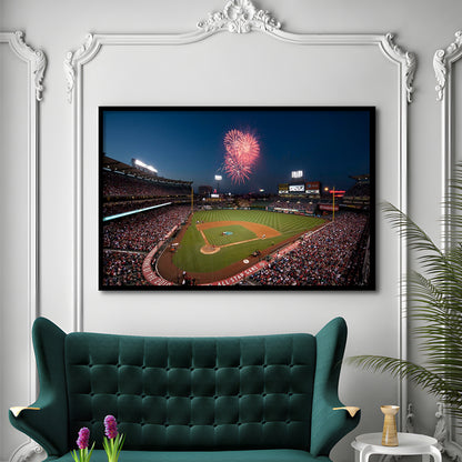 Angel Stadium in Los Angeles, Stadium Canvas, Sport Art, Gift for him, Framed Art Print Wall Decor, Picture Framed