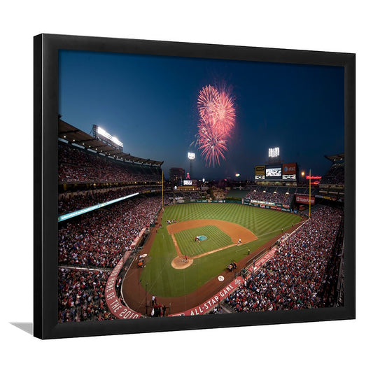 Angel Stadium in Los Angeles, Stadium Canvas, Sport Art, Gift for him, Framed Art Print Wall Decor, Picture Framed