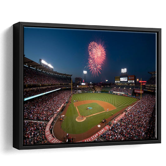 Angel Stadium in Los Angeles, Stadium Canvas, Sport Art, Framed Canvas Print Wall Art, Floating Frame