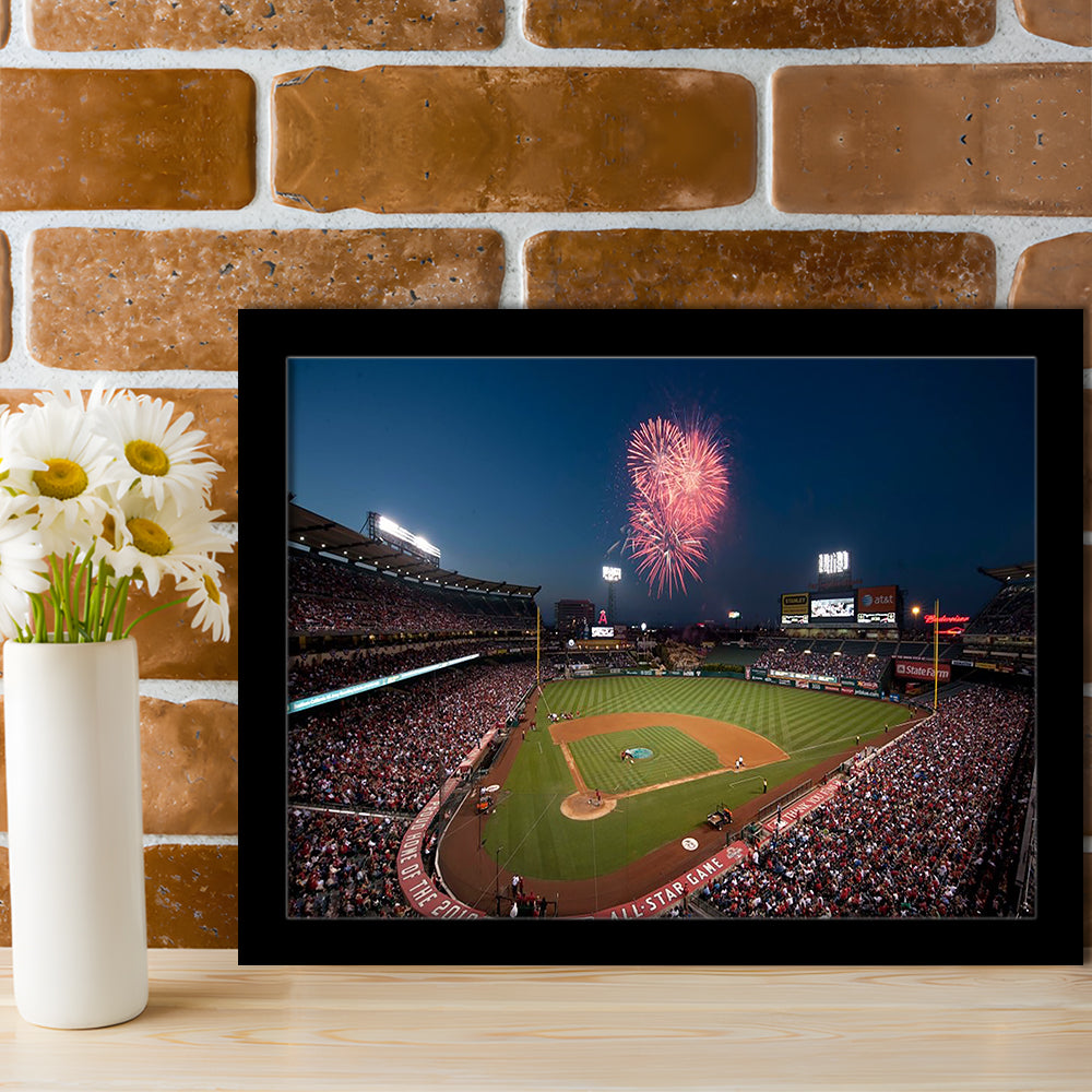 Angel Stadium in Los Angeles, Stadium Canvas, Sport Art, Gift for him, Framed Art Print Wall Decor, Picture Framed