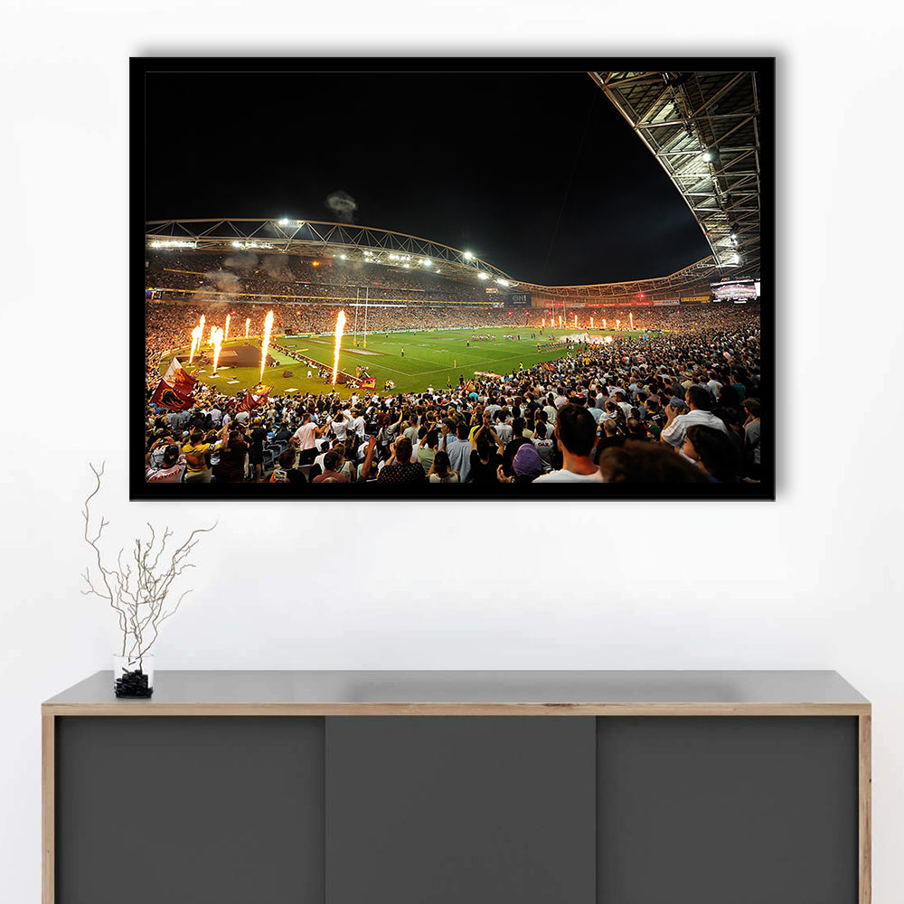 Anz Stadium Grand Final, Stadium Canvas, Sport Art, Gift for him, Framed Art Print Wall Decor, Picture Framed