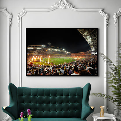 Anz Stadium Grand Final, Stadium Canvas, Sport Art, Gift for him, Framed Art Print Wall Decor, Picture Framed
