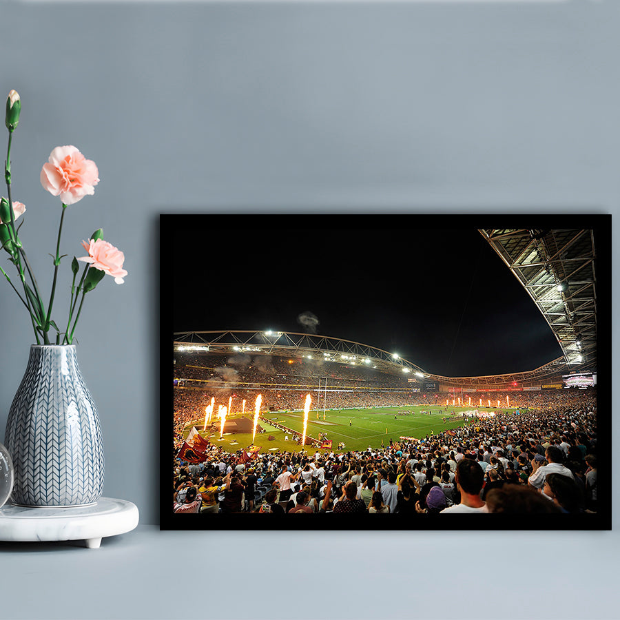 Anz Stadium Grand Final, Stadium Canvas, Sport Art, Gift for him, Framed Art Print Wall Decor, Picture Framed