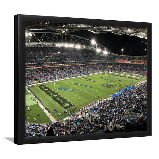 Anz Stadium, Stadium Canvas, Sport Art, Gift for him, Framed Art Print Wall Decor, Picture Framed