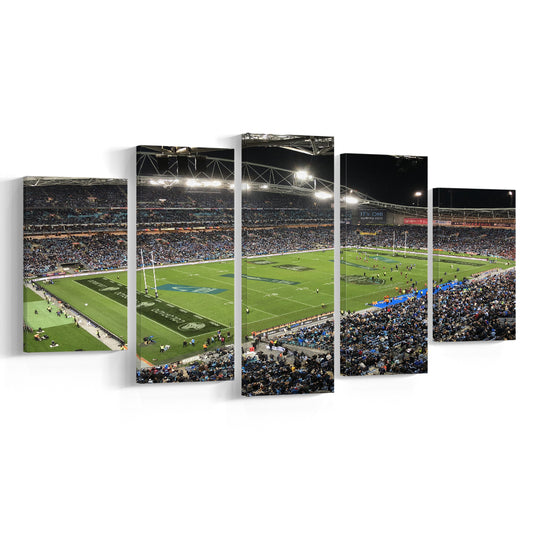 Anz Stadium, Stadium Canvas, Sport Art, Gift for him, 5 Panel, Large Canvas, Canvas Print Wall Art