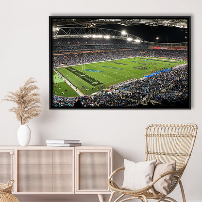 Anz Stadium, Stadium Canvas, Sport Art, Framed Canvas Print Wall Art, Floating Frame
