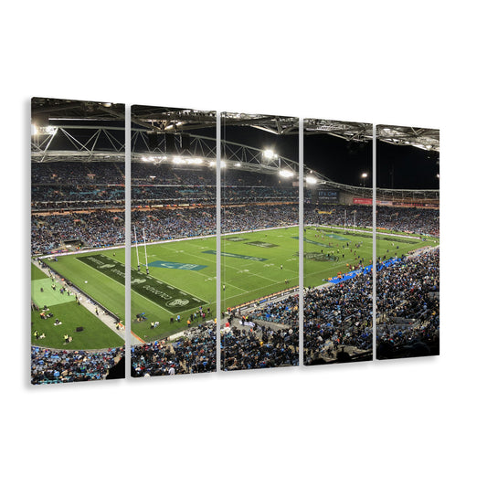 Anz Stadium, Stadium Canvas, Sport Art, 5 Panel B, Extra Large Canvas, Canvas Print Wall Art