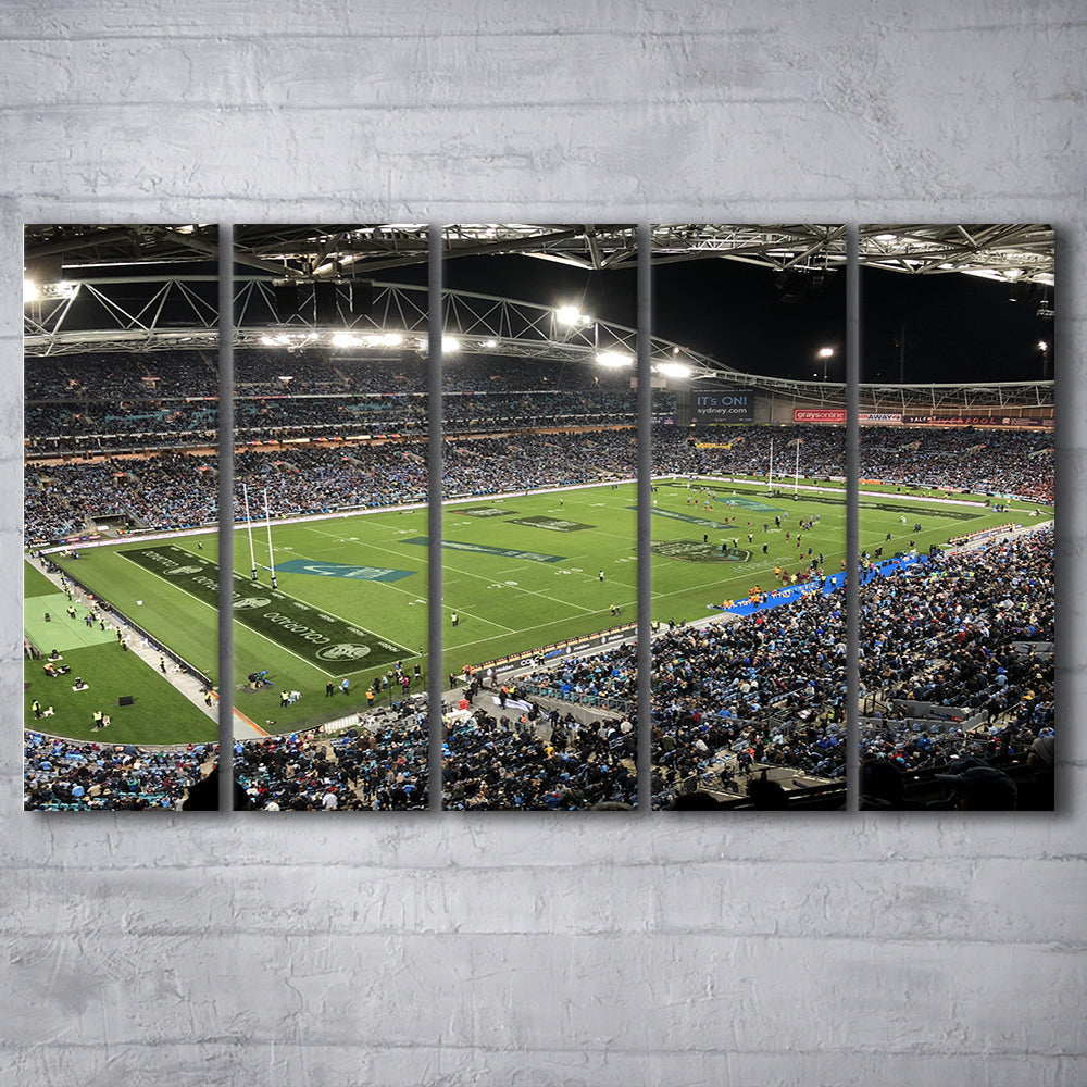 Anz Stadium, Stadium Canvas, Sport Art, 5 Panel B, Extra Large Canvas, Canvas Print Wall Art