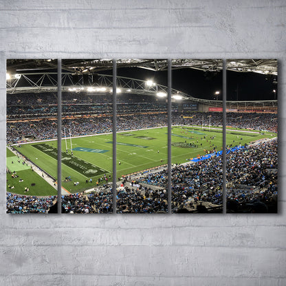 Anz Stadium, Stadium Canvas, Sport Art, 5 Panel B, Extra Large Canvas, Canvas Print Wall Art