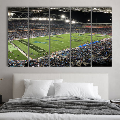 Anz Stadium, Stadium Canvas, Sport Art, 5 Panel B, Extra Large Canvas, Canvas Print Wall Art