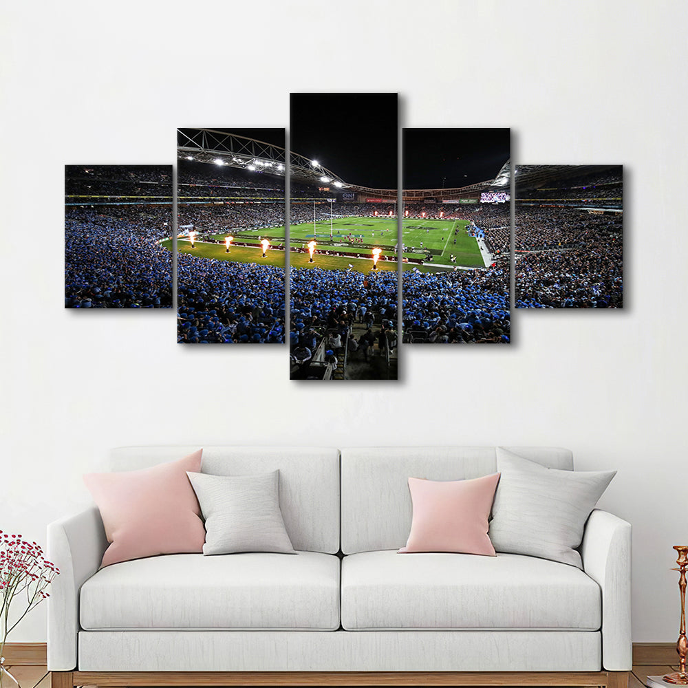 Anz Stadium at Sydney Olympic Park, Stadium Canvas, Sport Art, Gift for him, 5 Panel, Large Canvas, Canvas Print Wall Art
