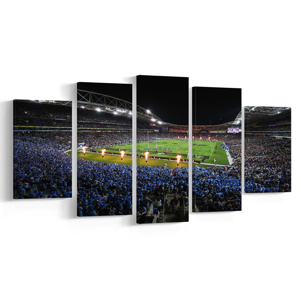Anz Stadium at Sydney Olympic Park, Stadium Canvas, Sport Art, Gift for him, 5 Panel, Large Canvas, Canvas Print Wall Art