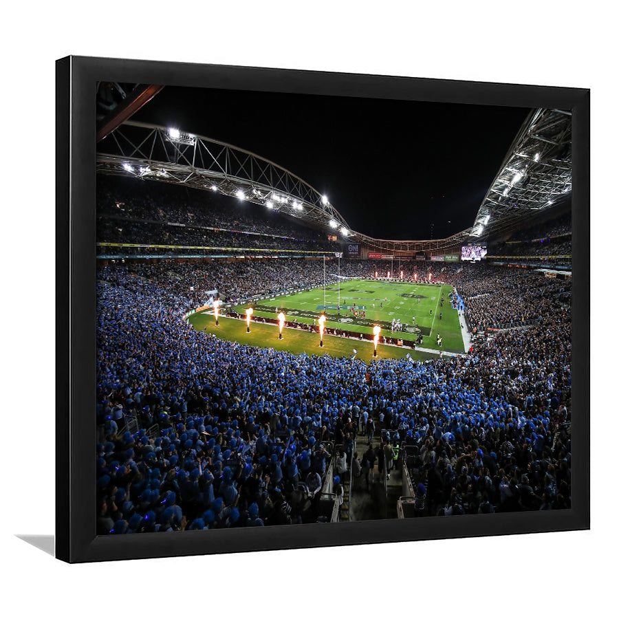 Anz Stadium at Sydney Olympic Park, Stadium Canvas, Sport Art, Gift for him, Framed Art Print Wall Decor, Picture Framed