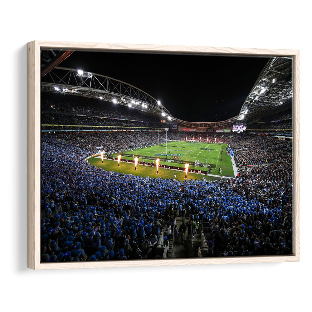 Anz Stadium at Sydney Olympic Park, Stadium Canvas, Sport Art, Framed Canvas Print Wall Art, Floating Frame