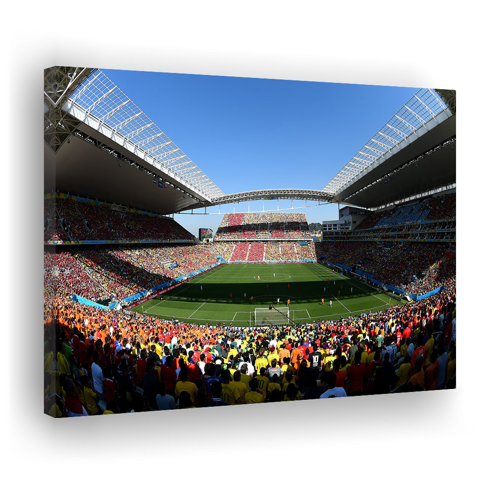 Arena Corinthians Copa, Stadium Canvas, Sport Art, Gift for him, Man Cave Decor, Art Print, Canvas Print Wall Art
