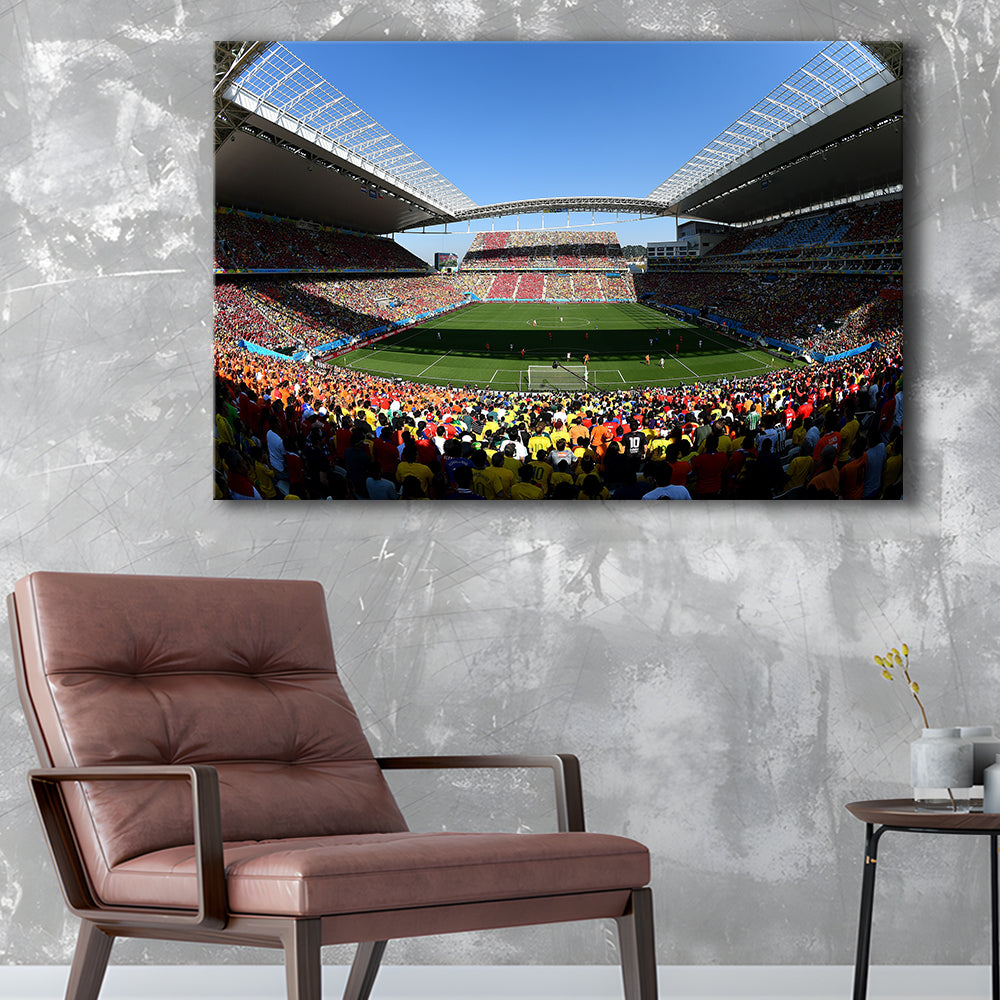 Arena Corinthians Copa, Stadium Canvas, Sport Art, Gift for him, Man Cave Decor, Art Print, Canvas Print Wall Art