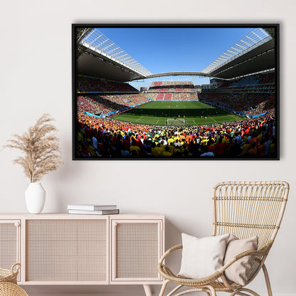 Arena Corinthians Copa, Stadium Canvas, Sport Art, Framed Canvas Print Wall Art, Floating Frame
